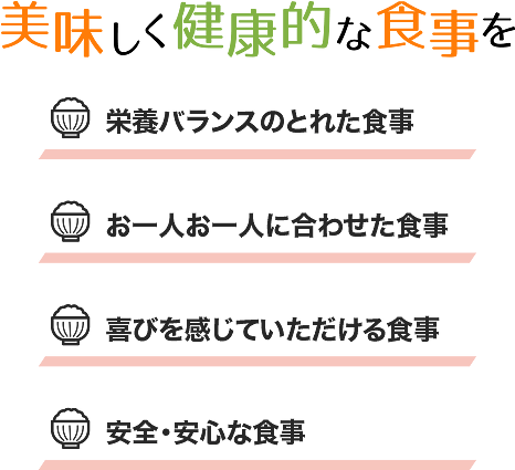 栄養バランスのとれた食事